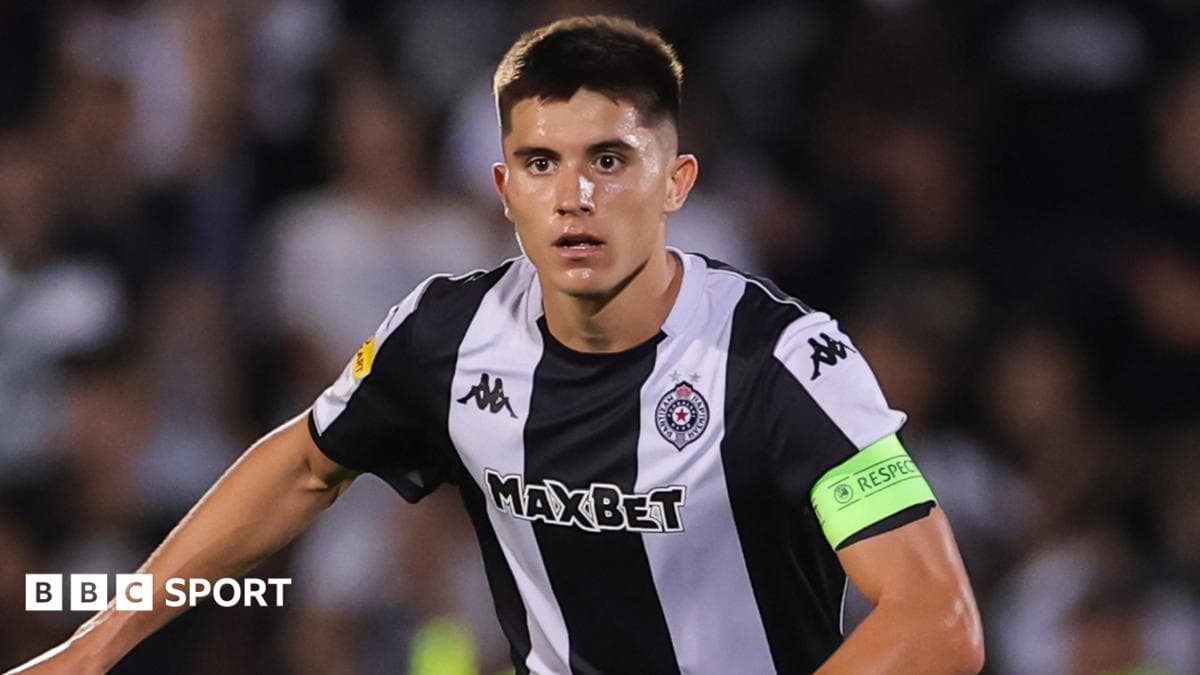 Vanja Dragojevic playing for Partizan Belgrade